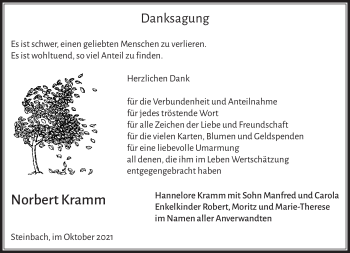 Traueranzeige von Norbert Kramm von Frankenpost
