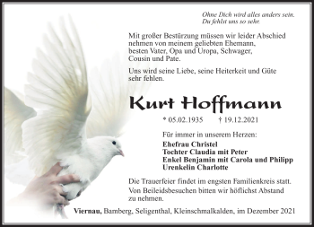 Traueranzeige von Kurt Hoffmann von Südthüringer Presse