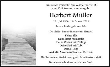 Traueranzeige von Herbert Müller von Frankenpost