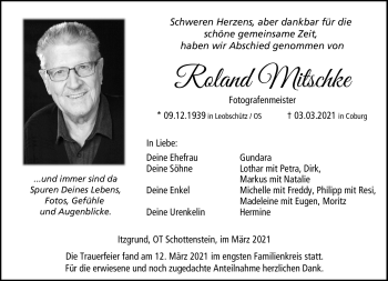 Traueranzeige von Roland Mitschke von Neue Presse Coburg