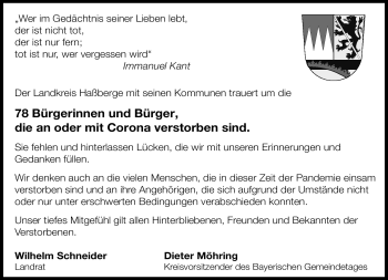Traueranzeige von   von Neue Presse Coburg