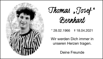 Traueranzeige von Thomas 