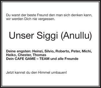 Traueranzeige von Siegfried Bauriedl von Frankenpost