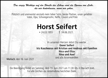 Traueranzeige von Horst Seifert von Neue Presse Coburg