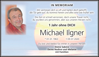 Traueranzeige von Michael Ilgner von Südthüringer Presse