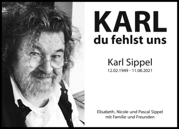 Traueranzeige von Karl Sippel von Neue Presse Coburg