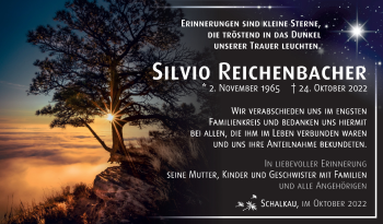 Traueranzeige von Silvio Reichenbacher von Südthüringer Presse