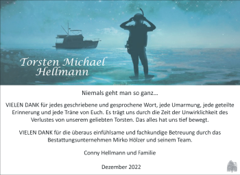 Traueranzeige von Torsten Hellmann von Südthüringer Presse
