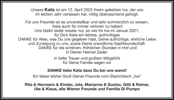 Traueranzeige von Kata Nekic von Frankenpost