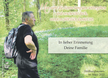 Traueranzeige von Wolfgang Mahr von Südthüringer Presse