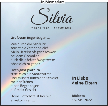 Traueranzeige von Silvia Ludwiczak von Neue Presse Coburg