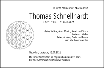 Traueranzeige von Thomas Schnellhardt von Neue Presse Coburg