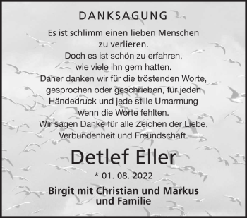 Traueranzeige von Detlef Eller von Neue Presse Coburg