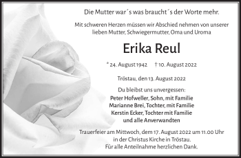 Traueranzeige von Erika Reul von Frankenpost