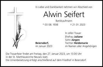 Traueranzeige von Alwin Seifert von Neue Presse Coburg