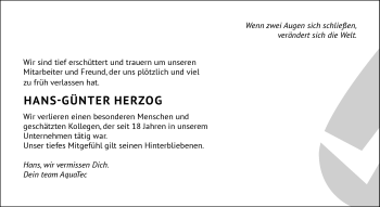 Traueranzeige von Hans-Günter Herzog von Neue Presse Coburg