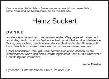 Traueranzeige von Karl-Heinz Suckert von Neue Presse Coburg