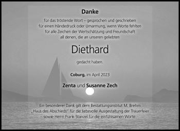 Traueranzeige von Diethard Zech von Neue Presse Coburg