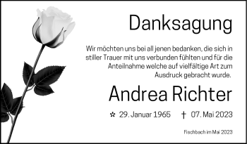 Traueranzeige von Andreas Richter von Südthüringer Presse