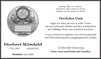 Traueranzeige von Herbert Römhild von Südthüringer Presse