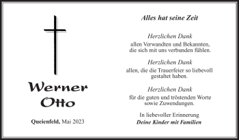Traueranzeige von Werner Otto von Südthüringer Presse