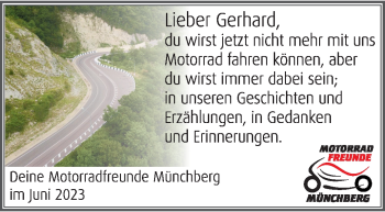 Traueranzeige von Gerhard Strößner von Frankenpost