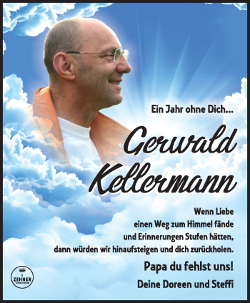 Traueranzeige von Gerwald Kellermann von Südthüringer Presse