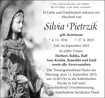 Traueranzeige von Silvia Pietrzik von Frankenpost