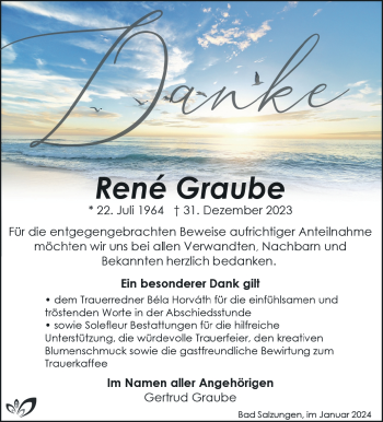 Traueranzeige von René Graube von 80048