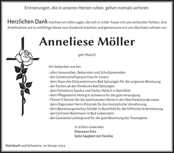 Traueranzeige von Anneliese Möller von 80048
