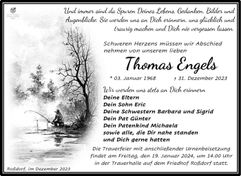 Traueranzeige von Thomas Engels von 80048