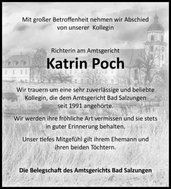 Traueranzeige von Katrin Poch von 80048