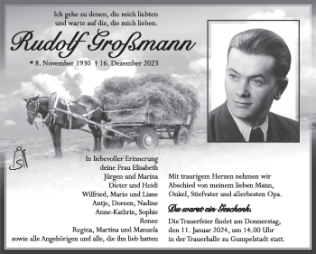 Traueranzeige von Rudolf Großmann von 80048