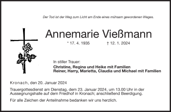 Traueranzeige von Annemarie Vießmann von 80048