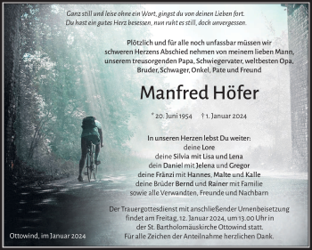 Traueranzeige von Manfred Höfer von 80048