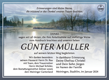 Traueranzeige von Günter Müller von 80048