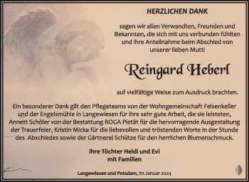 Traueranzeige von Reingard Heberl von 80048