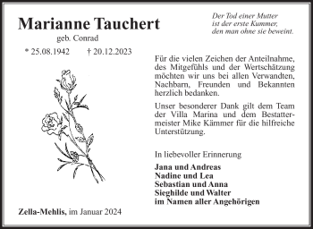 Traueranzeige von Marianne Tauchert von 80048