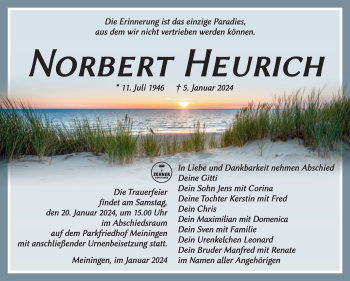 Traueranzeige von Norbert Heurich von 80048