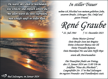 Traueranzeige von René Graube von 80048