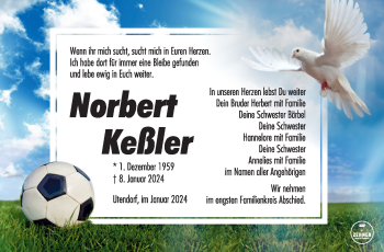Traueranzeige von Norbert Keßler von 80048