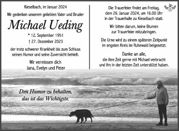Traueranzeige von Michael Ueding von 80048
