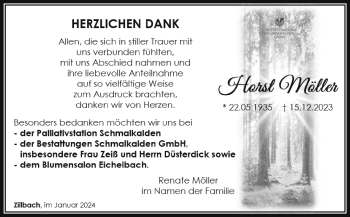 Traueranzeige von Horst Möller von 80048