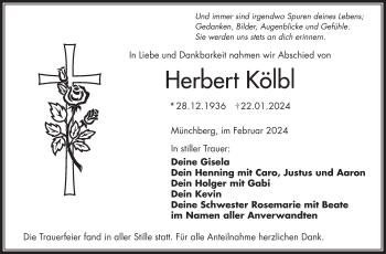 Traueranzeige von Herbert Kölbl von Frankenpost