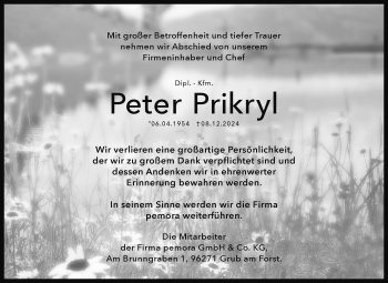 Traueranzeige von Peter Prikryl von Neue Presse Coburg