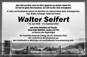Traueranzeige von Walter Seifert von Südthüringer Presse