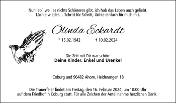 Traueranzeige von Olinda Eckardt von Neue Presse Coburg