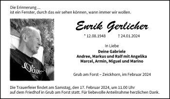 Traueranzeige von Enrik Gerlicher von Neue Presse Coburg