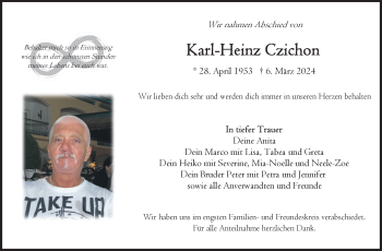 Traueranzeige von Karl-Heinz Czichon von Frankenpost