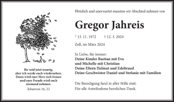 Traueranzeige von Georg Jahreis von Frankenpost